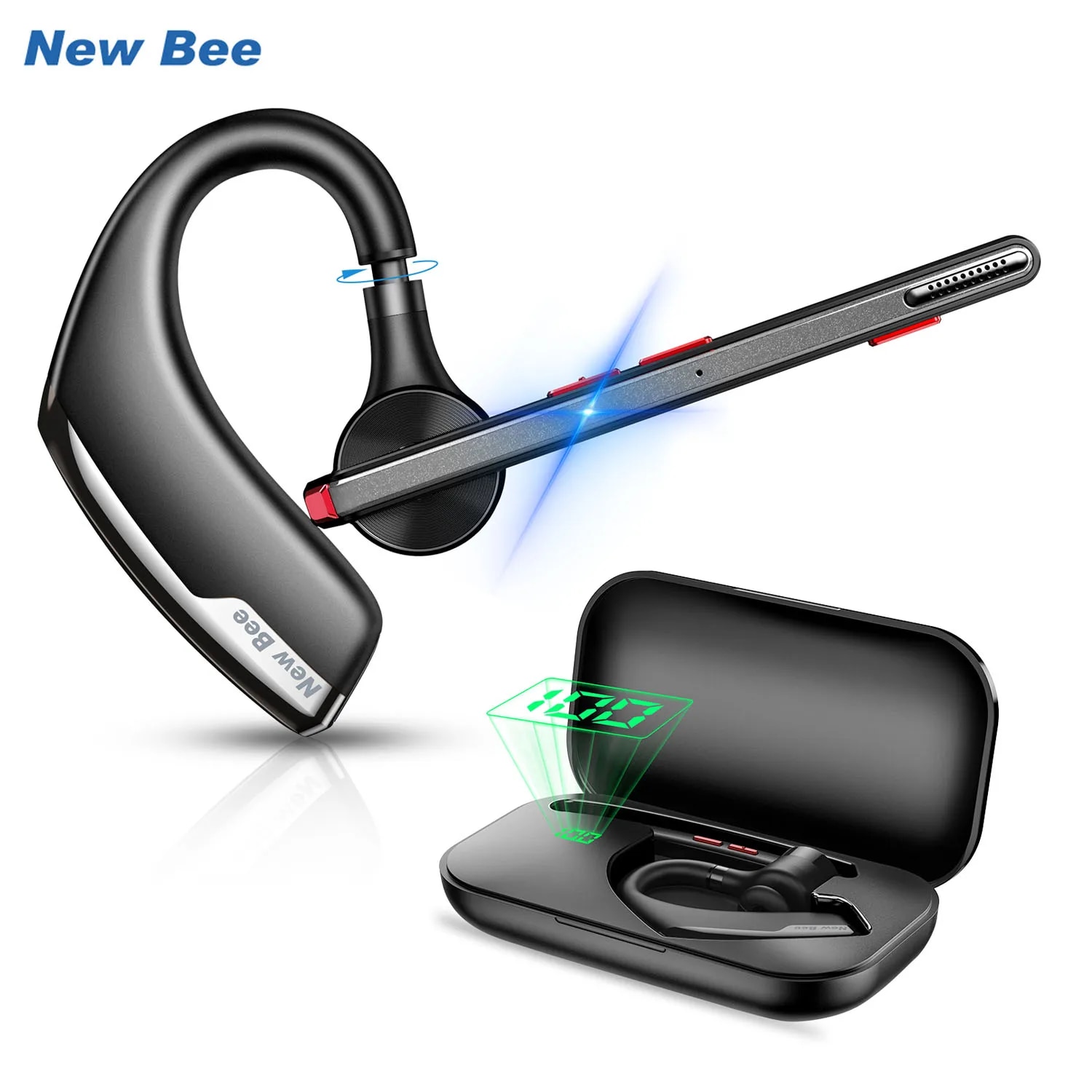 Open Ear Air Conduction Headphones - New Bee-auriculares inalámbricos M51, cascos con