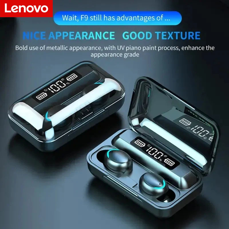 Headphones - Auriculares Inalámbricos Bluetooth Lenovo F9 -