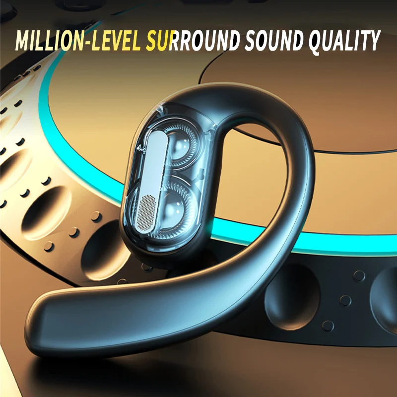 Open Ear Air Conduction Headphones - Auriculares inalámbricos con Bluetooth, cascos completamente