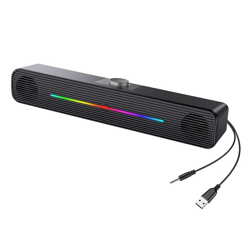 Rgb Computer Soundbar For Pc - E-1407 Altavoz Inalámbrico con Luces RGB,