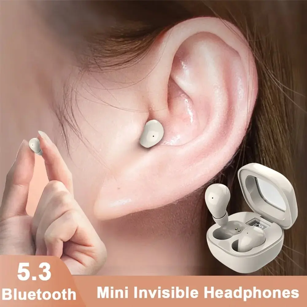 Tws Earbuds Bluetooth 5.3 - SK19-auriculares Bluetooth 5,3, miniauriculares invisibles TWS,