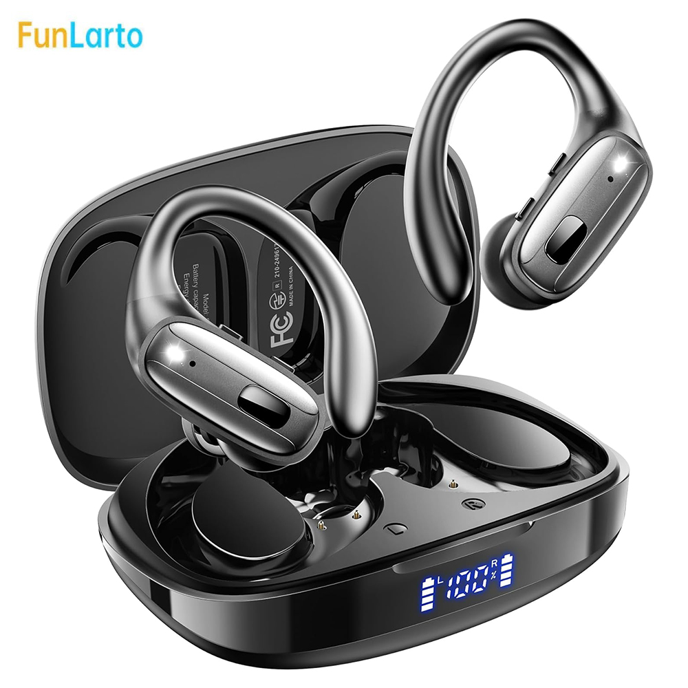 Open Ear Air Conduction Headphones - Auriculares deportivos Bluetooth 5,3, auriculares inalámbricos