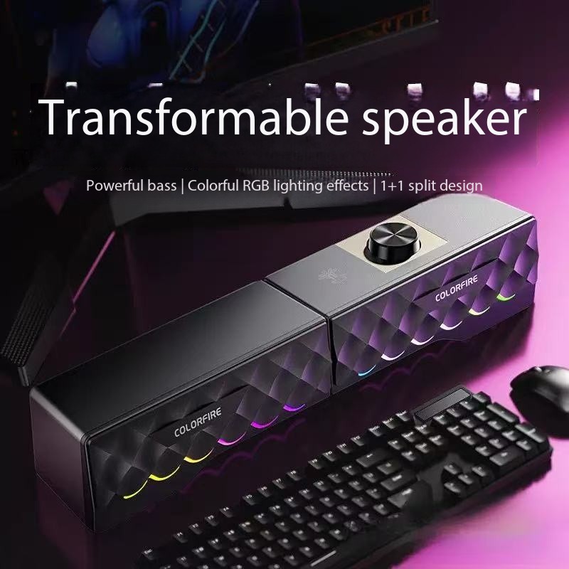Rgb Computer Soundbar For Pc - Calidad de sonido HIFI, altavoz de