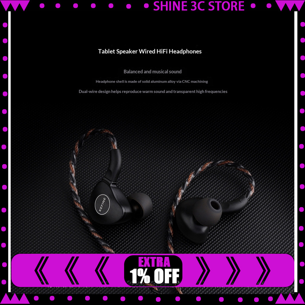 Planar Magnetic Iem Earphones - KEFINE Klanar Auriculares Intrauditivos con Driver