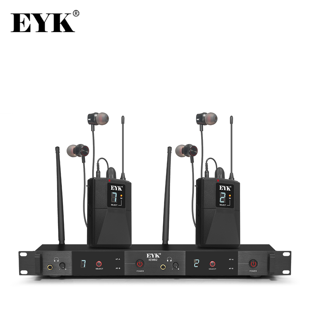 In Ear Monitors For Singers - EYK IEM82 UHF sistema de Monitor