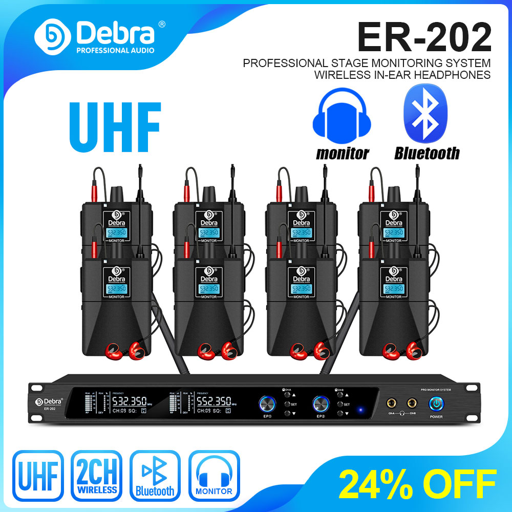 In Ear Monitors For Singers - Sistema de monitoreo inalámbrico intraauricular Debra