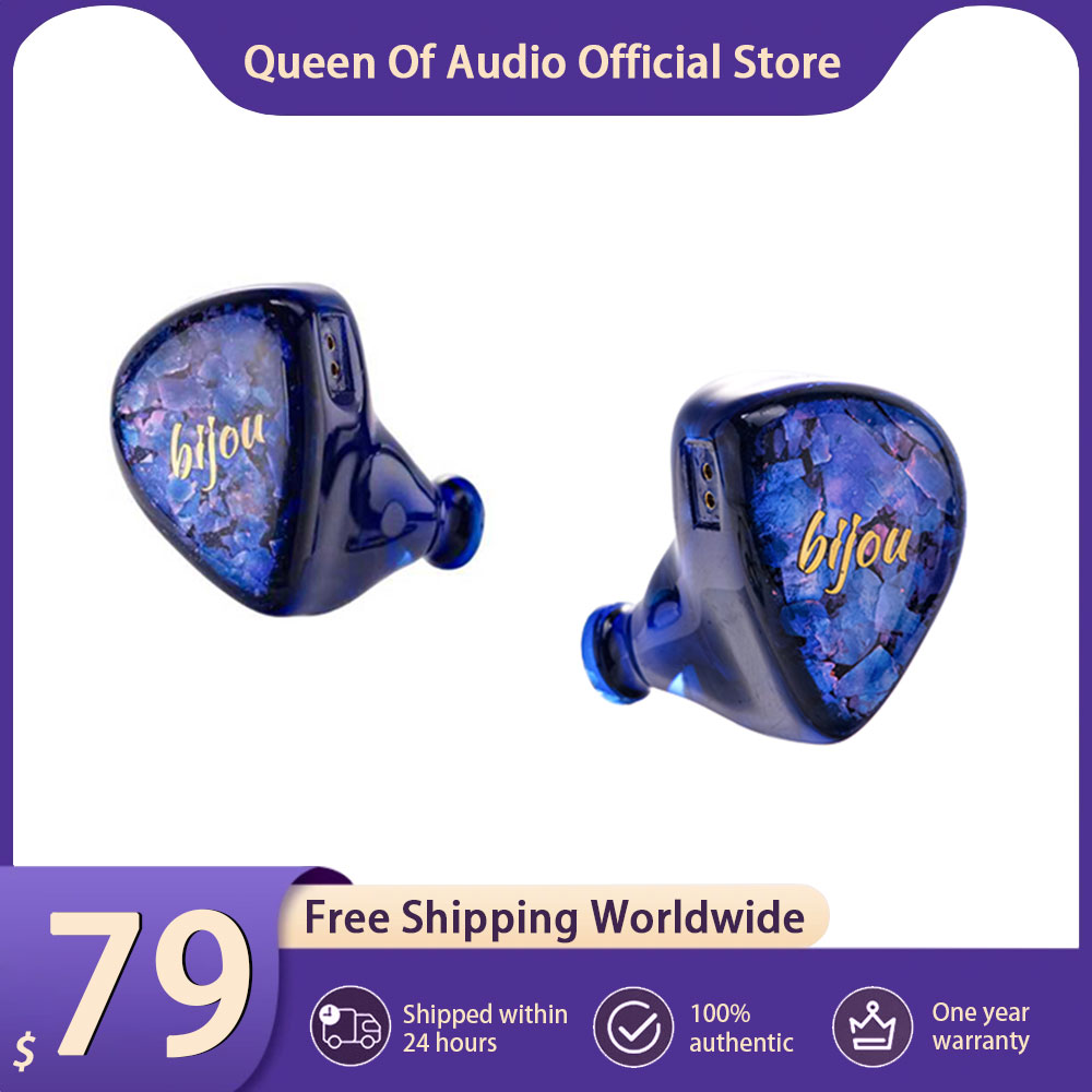 Planar Magnetic Iem Earphones - Nuevos Auriculares Intrauditivos QoA Bijou 1DD+1BA+1BCD,
