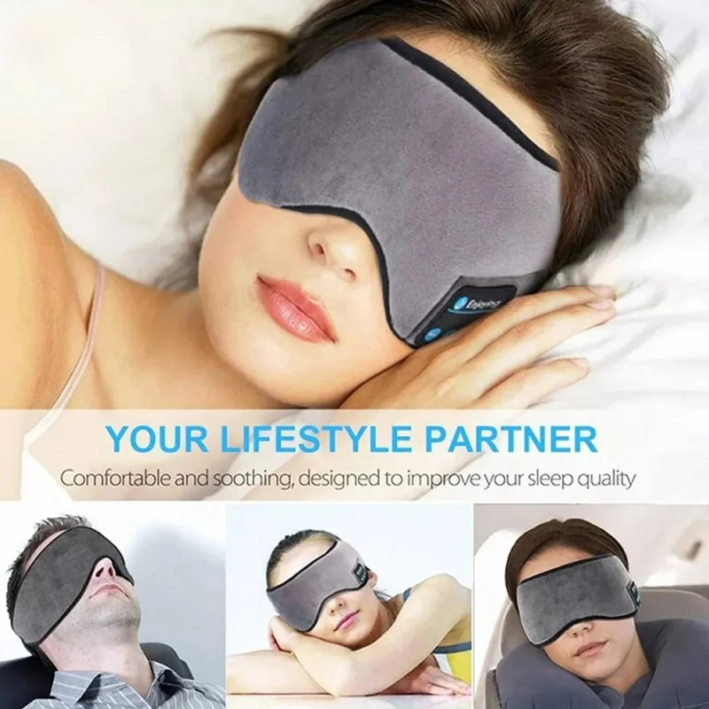 Sleep Mask Headphones Bluetooth - Diadema Inalámbrica Bluetooth para Dormir con