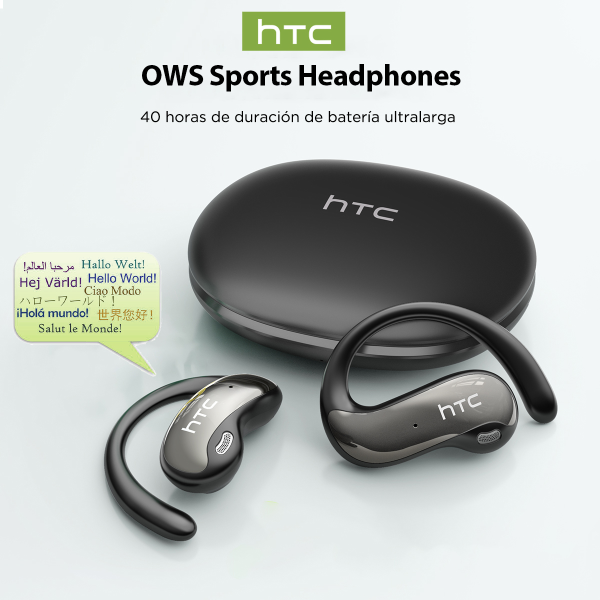 Sleep Mask Headphones Bluetooth - HTC NE19 auriculares Bluetooth AI OWS