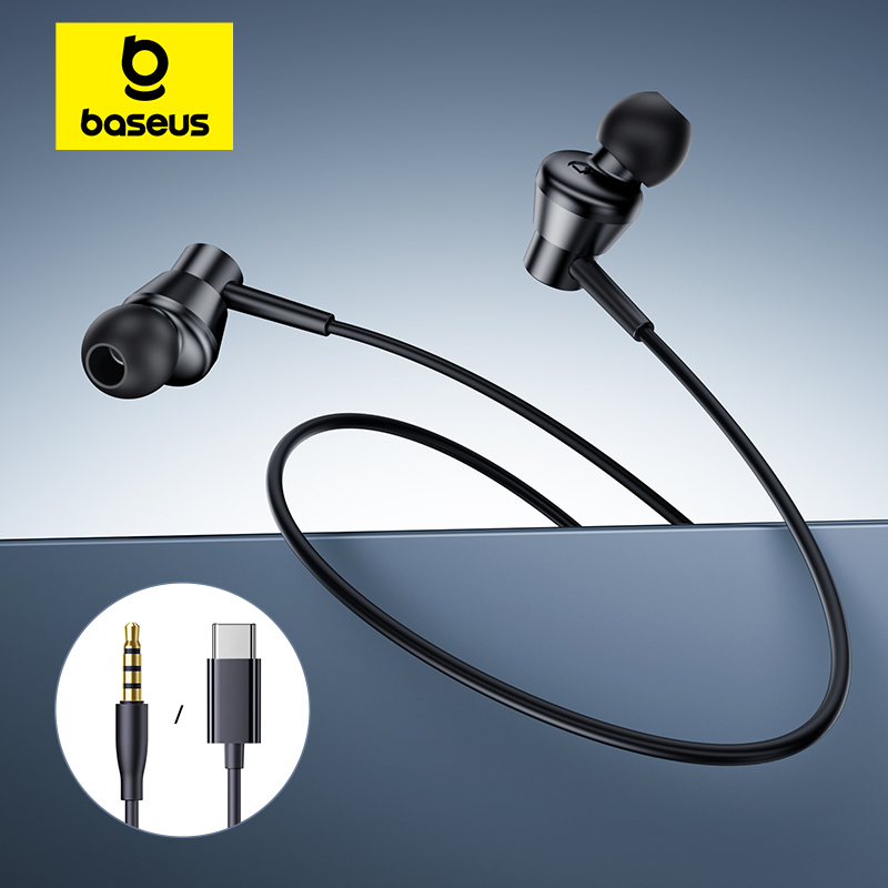Type C Wired Earphones With Mic - Baseus Encok CZ11/HZ11 Auriculares con cable