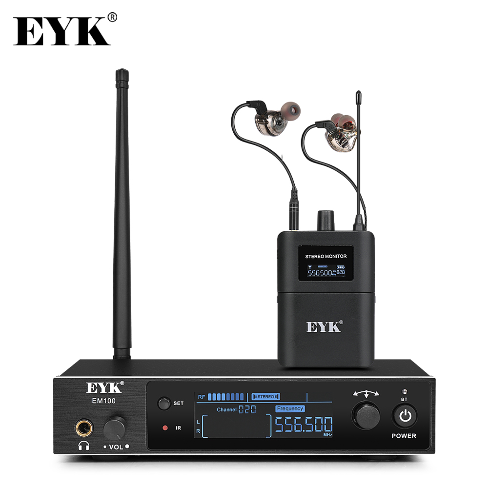 In Ear Monitors For Singers - EYK EM100-sistema de Monitor intrauditivo estéreo
