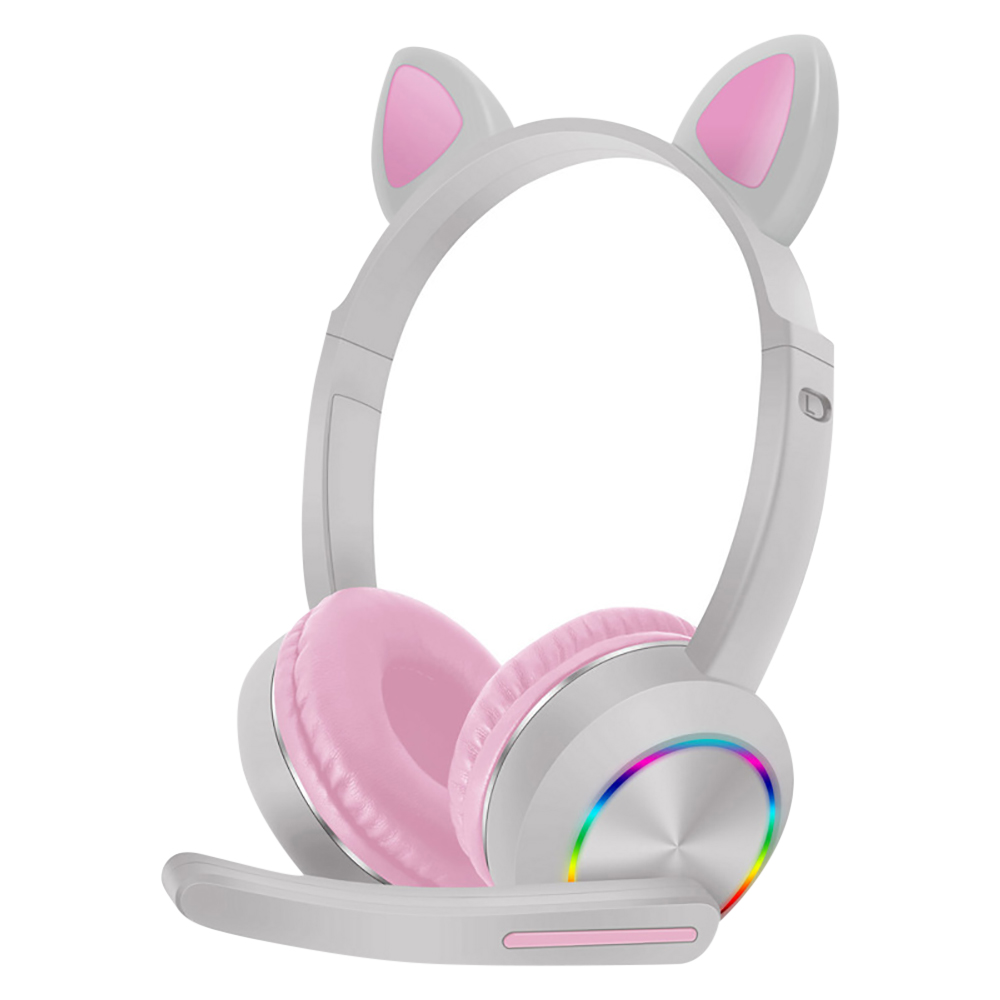 Cat Ear Bluetooth Headset Led - Auriculares Bluetooth con orejas de gato