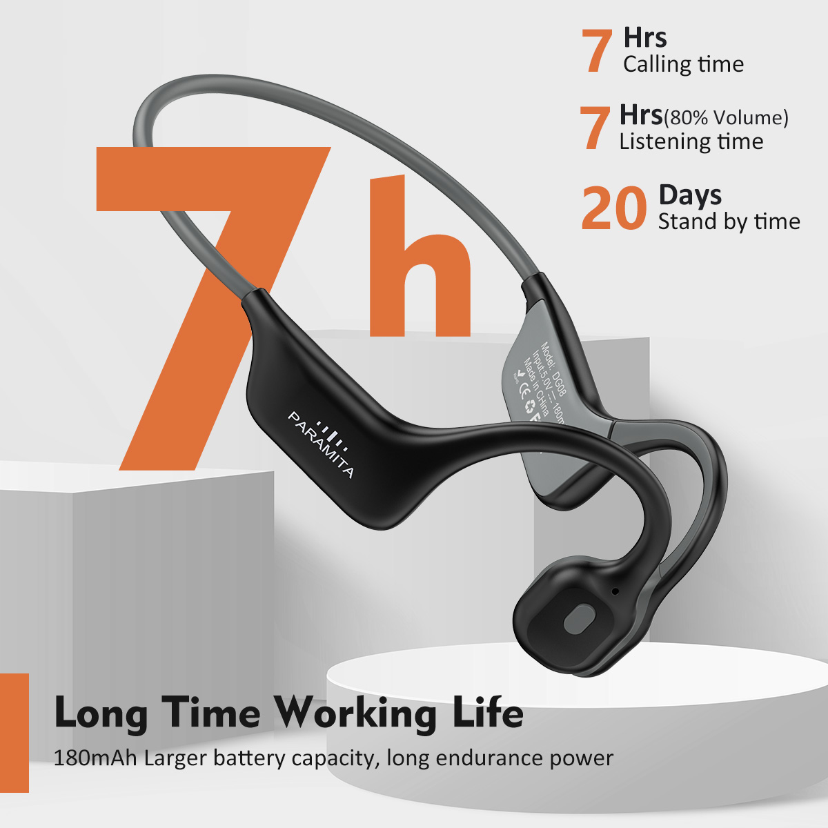 Bone Conduction Running Headphones - 2024 Auriculares clásicos DG08 de conducción