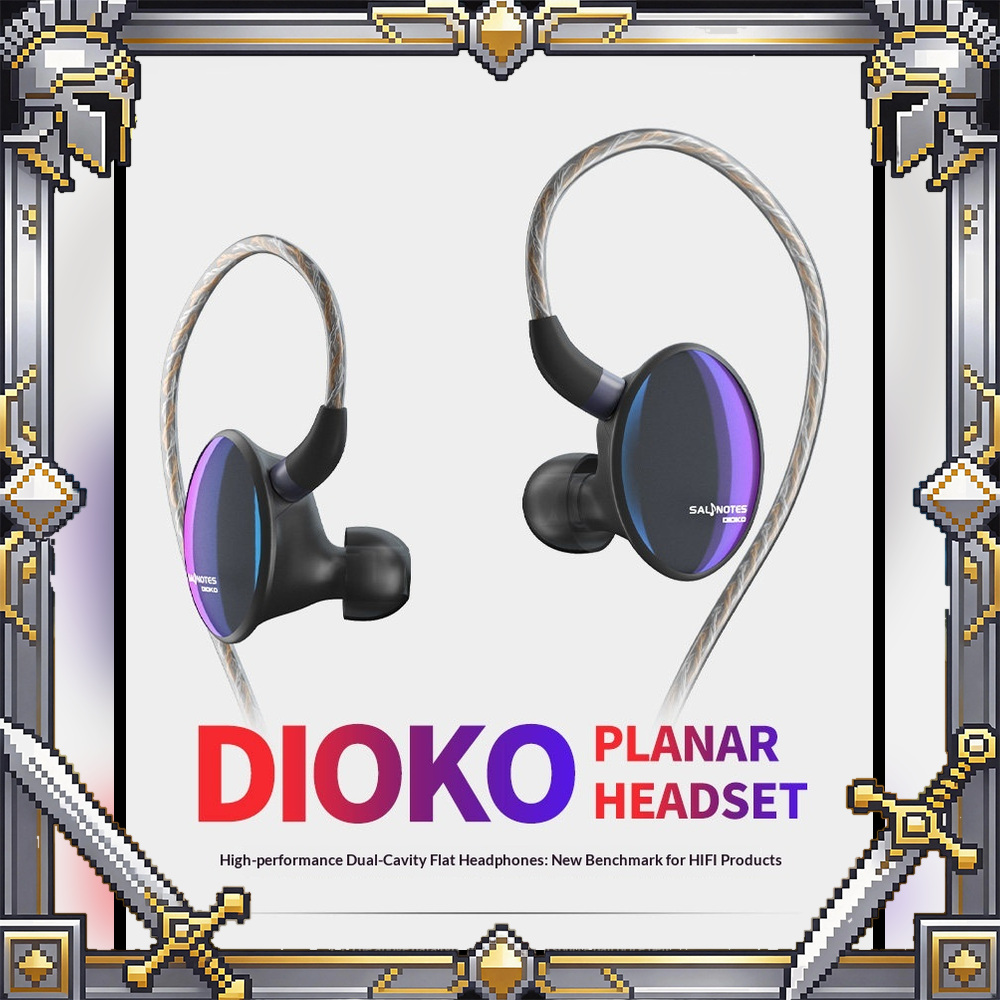 Planar Magnetic Iem Earphones - 7Hz x Crinacle Dioko Auriculares Intrauditivos