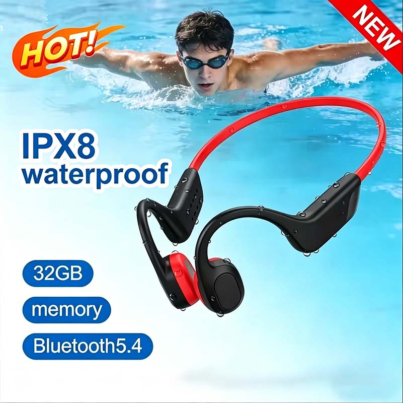 Anc Wireless Over Ear Headphones - Auriculares Bluetooth de Conducción Ósea 2026,