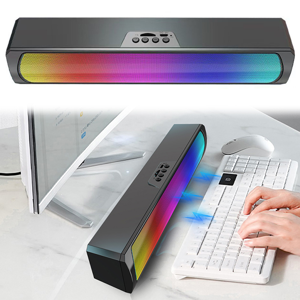 Rgb Computer Soundbar For Pc - Altavoz Portátil para Computadora con Barra