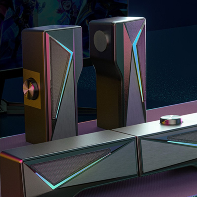 Altavoz de ordenador de 2x2,5  - Rgb Computer Soundbar For Pc reseña y precio
