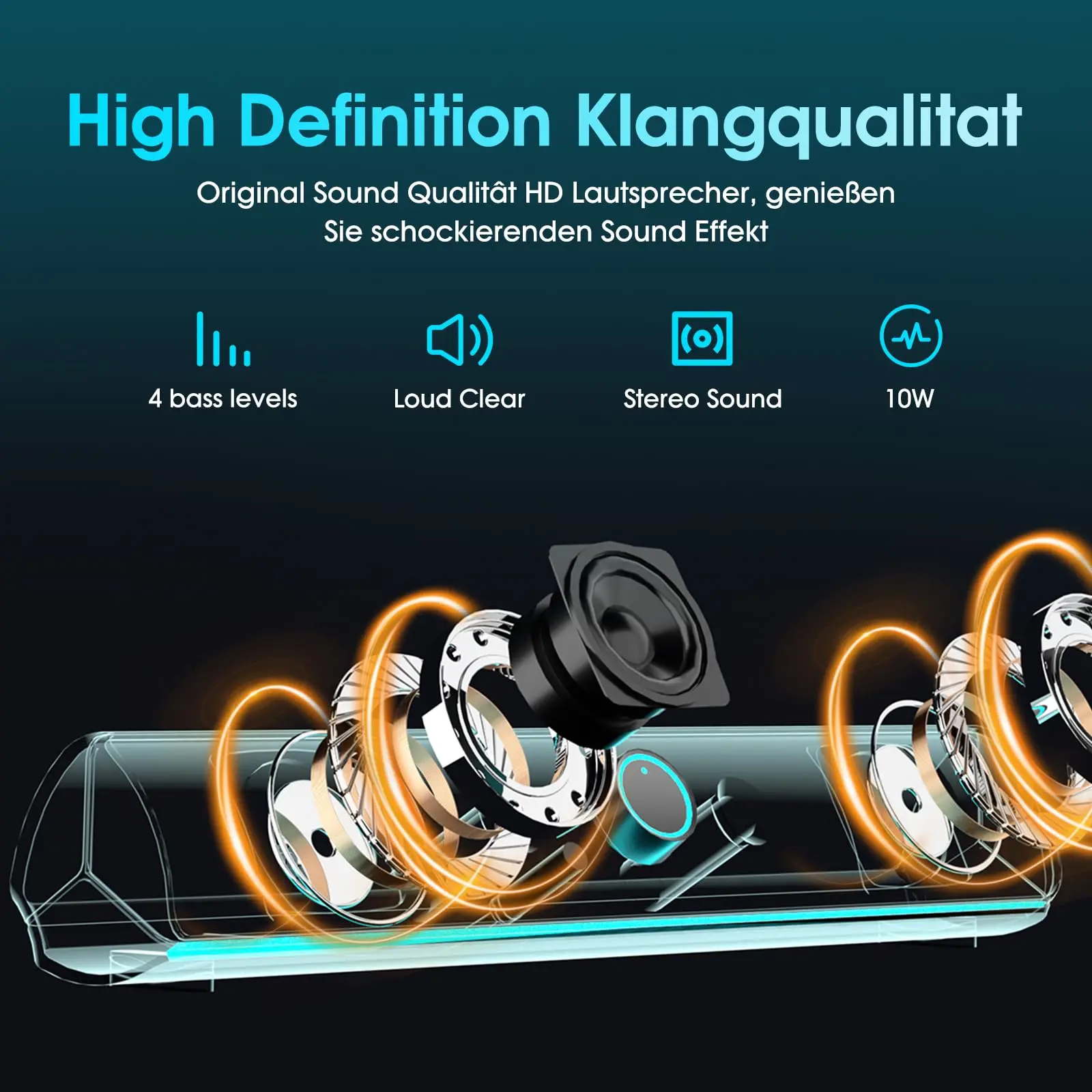 Barra de Sonido para Juegos, A - Rgb Computer Soundbar For Pc reseña y precio