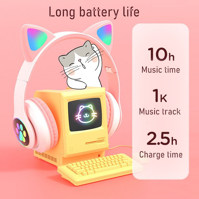Auriculares LED parpadeantes c - Cat Ear Bluetooth Headset Led reseña y precio