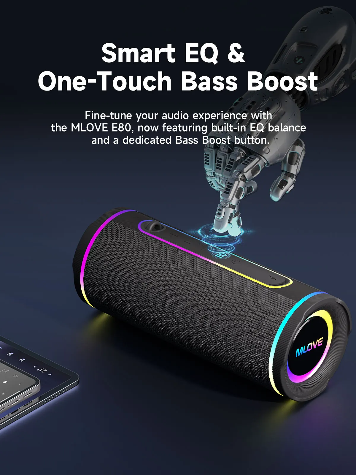 Altavoz Bluetooth Portátil MLO - Portable Bluetooth Speaker Waterproof Ipx7 reseña y precio
