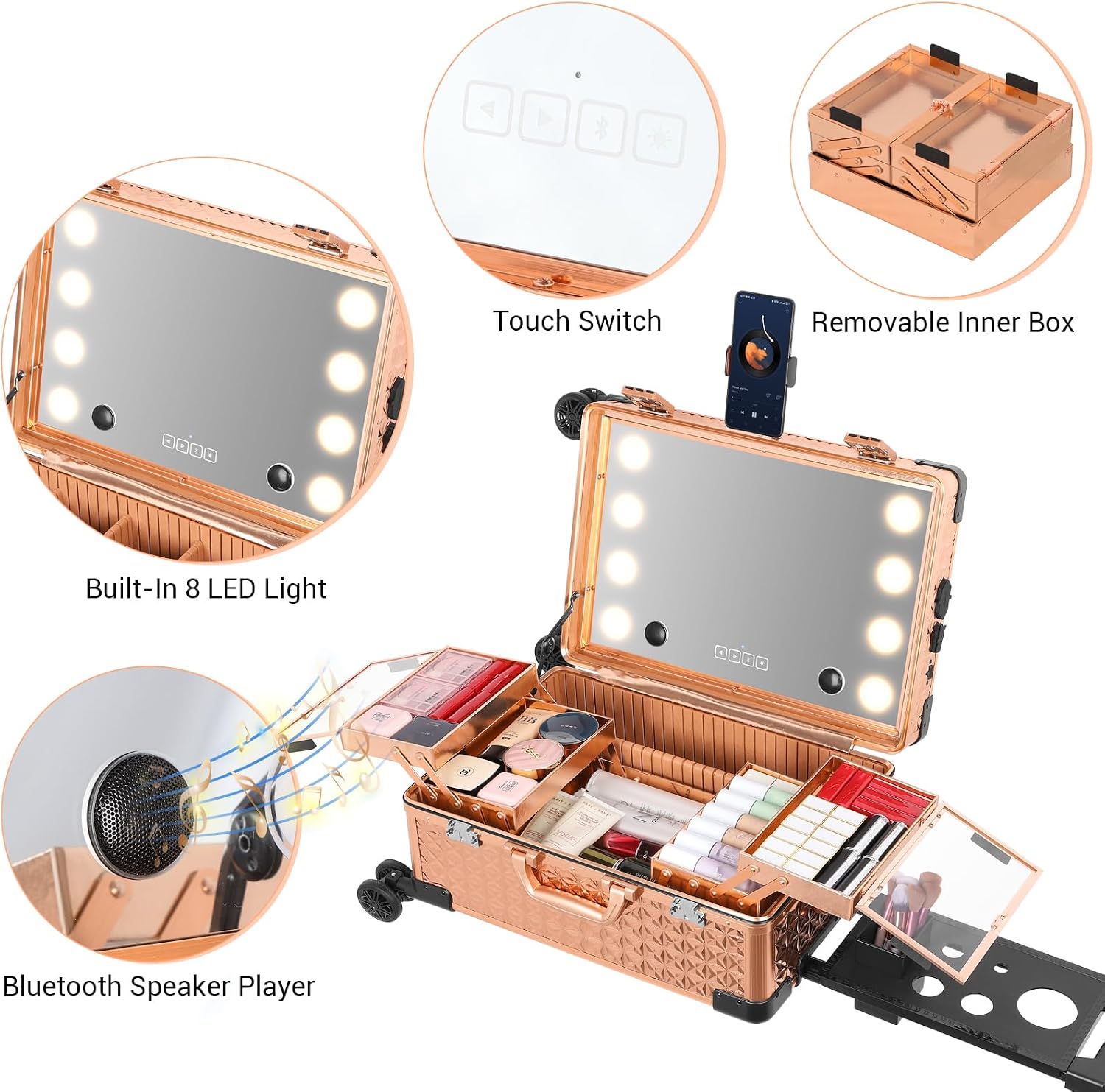 Maleta Organizadora de Cosméti - Speakers reseña y precio