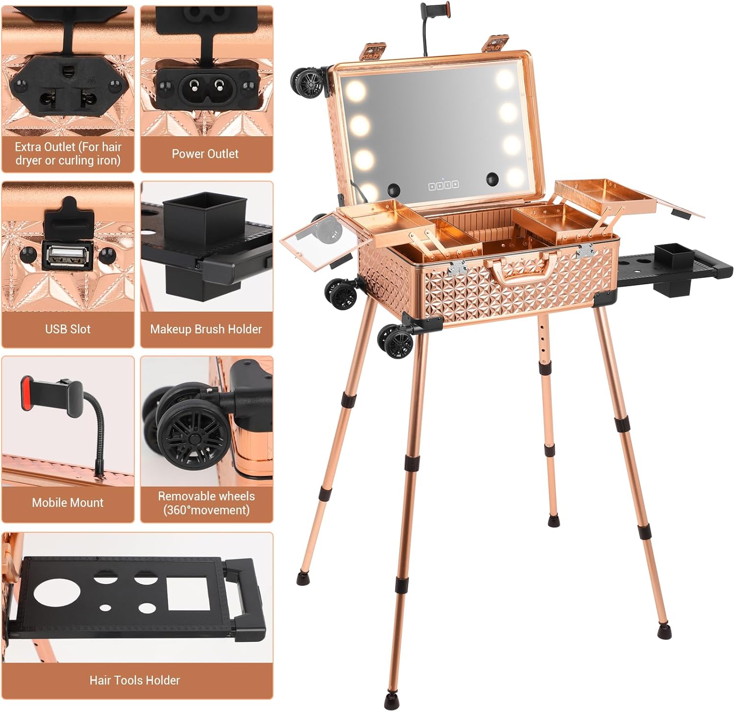 Maleta Organizadora de Cosméti - Speakers reseña y precio