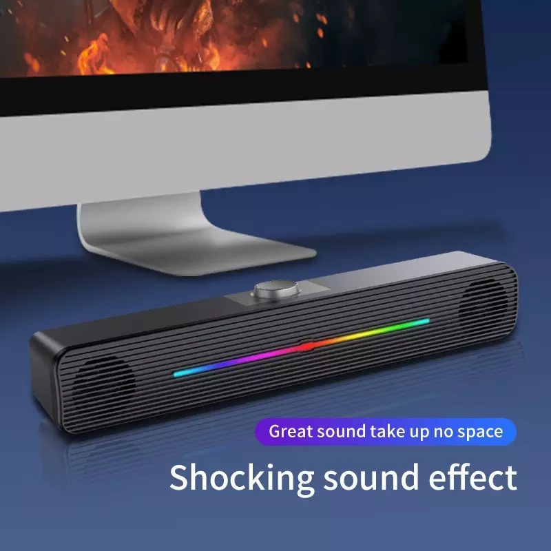 E-1407 Altavoz Inalámbrico con - Rgb Computer Soundbar For Pc reseña y precio