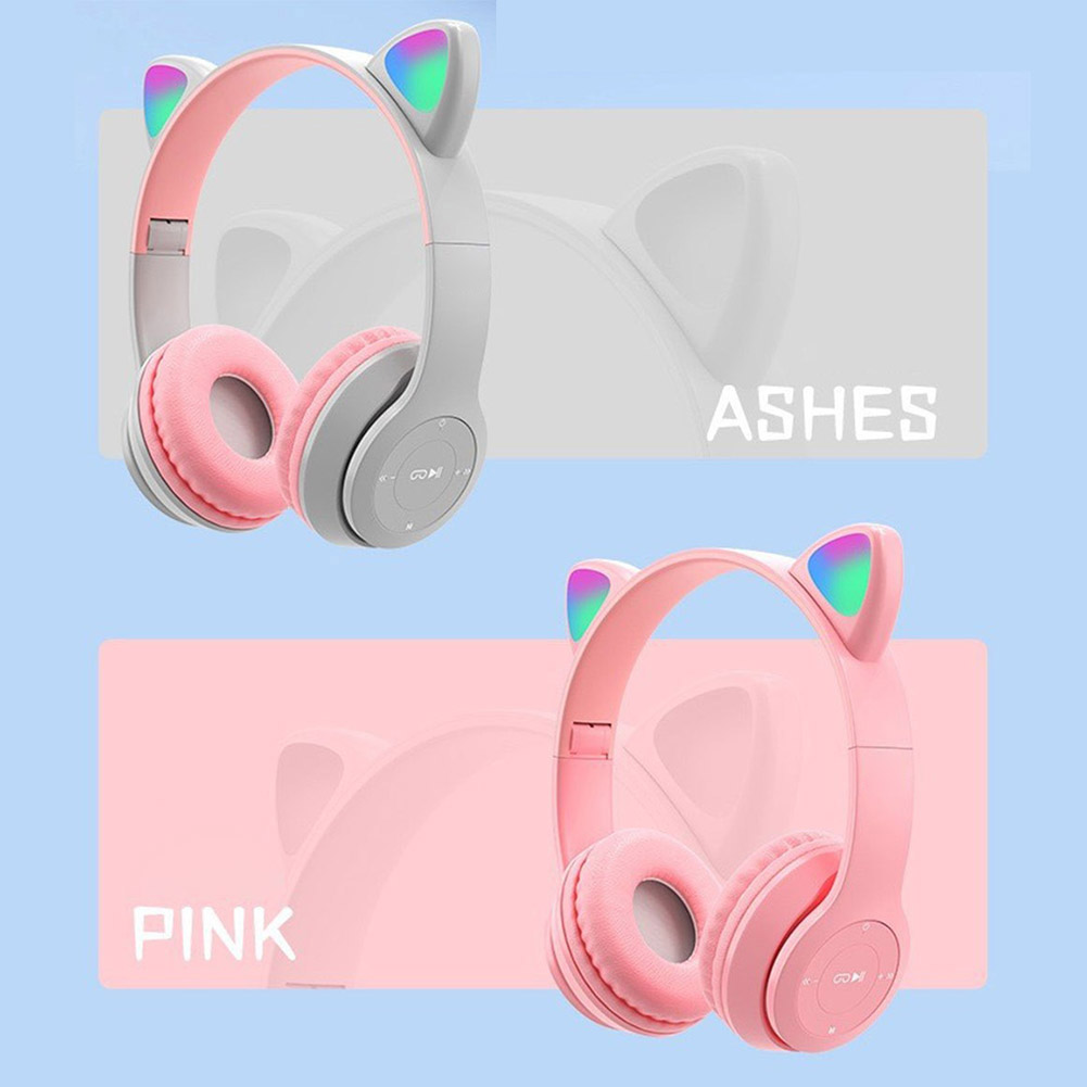 Bonitos auriculares Bluetooth  - Cat Ear Bluetooth Headset Led reseña y precio