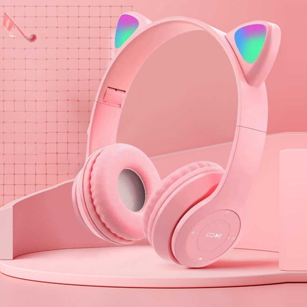 Bonitos auriculares Bluetooth  - Cat Ear Bluetooth Headset Led reseña y precio