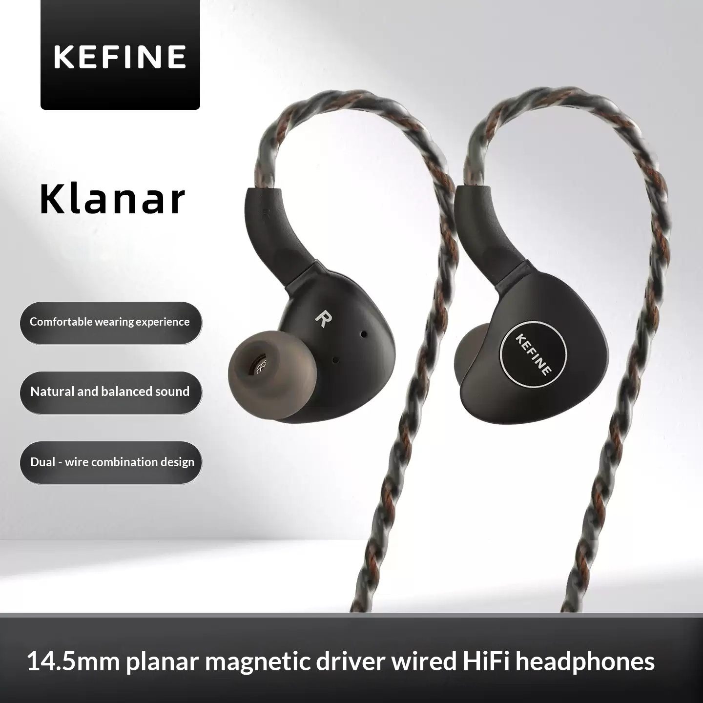 KEFINE Klanar Auriculares Intr - Planar Magnetic Iem Earphones reseña y precio