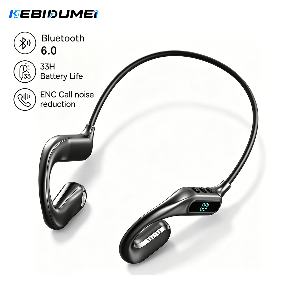 KEBIDUMEI Auriculares Bluetoot - Bone Conduction Running Headphones reseña y precio