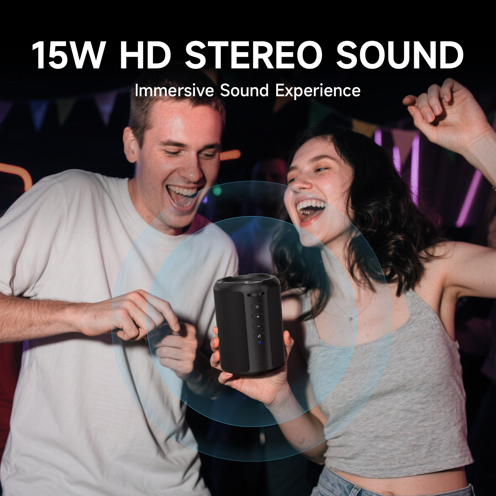 Altavoz Bluetooth inalámbrico  - Portable Bluetooth Speaker Waterproof Ipx7 reseña y precio
