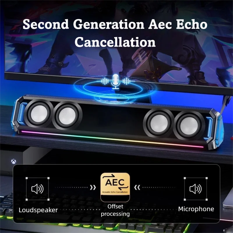 Barra de Sonido para Juegos co - Rgb Computer Soundbar For Pc reseña y precio