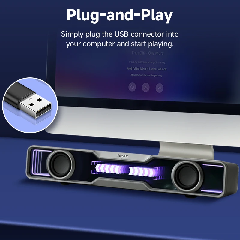 Altavoces para ordenador Edifi - Rgb Computer Soundbar For Pc reseña y precio