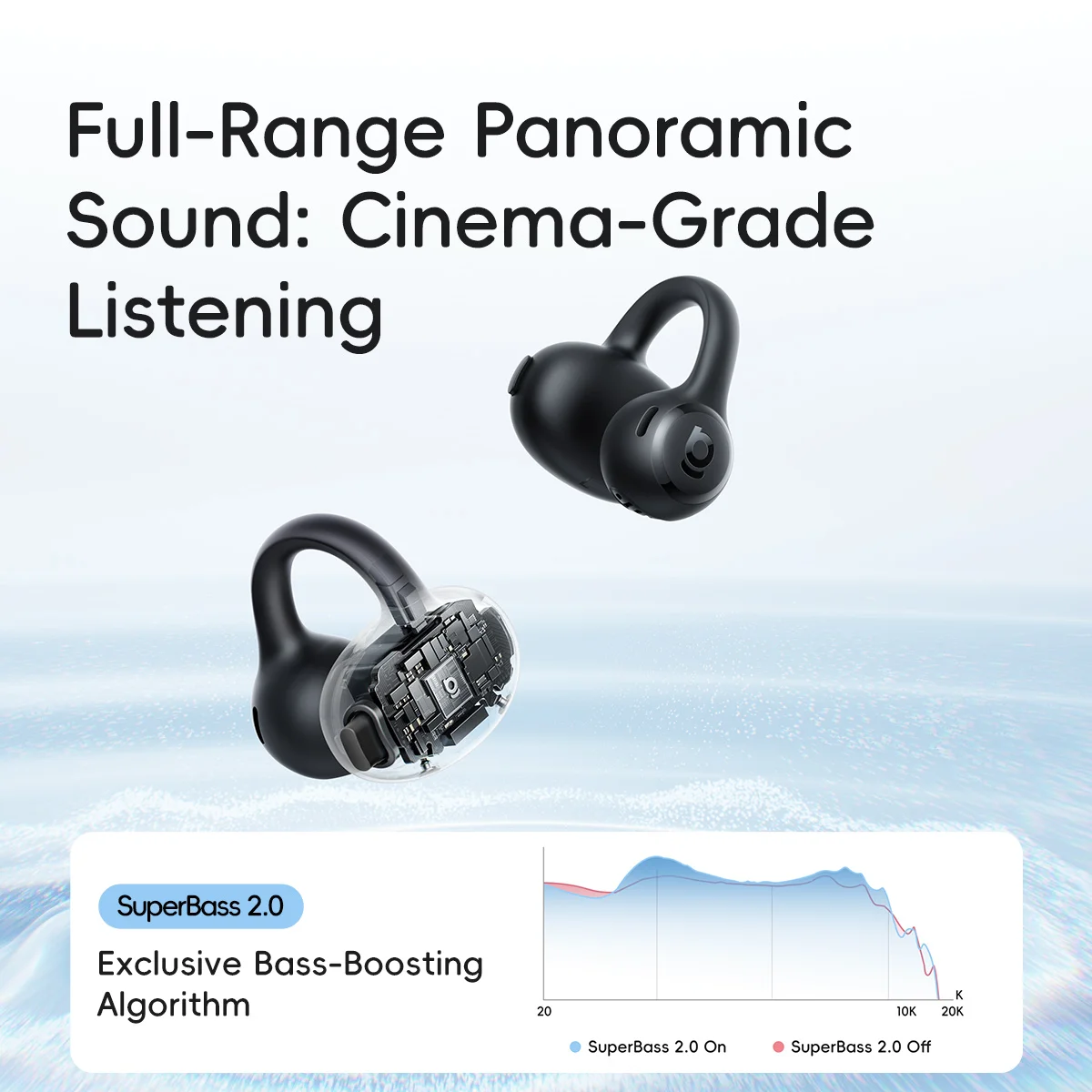 Audífonos Intrauditivos Baseus - Open Ear Air Conduction Headphones reseña y precio