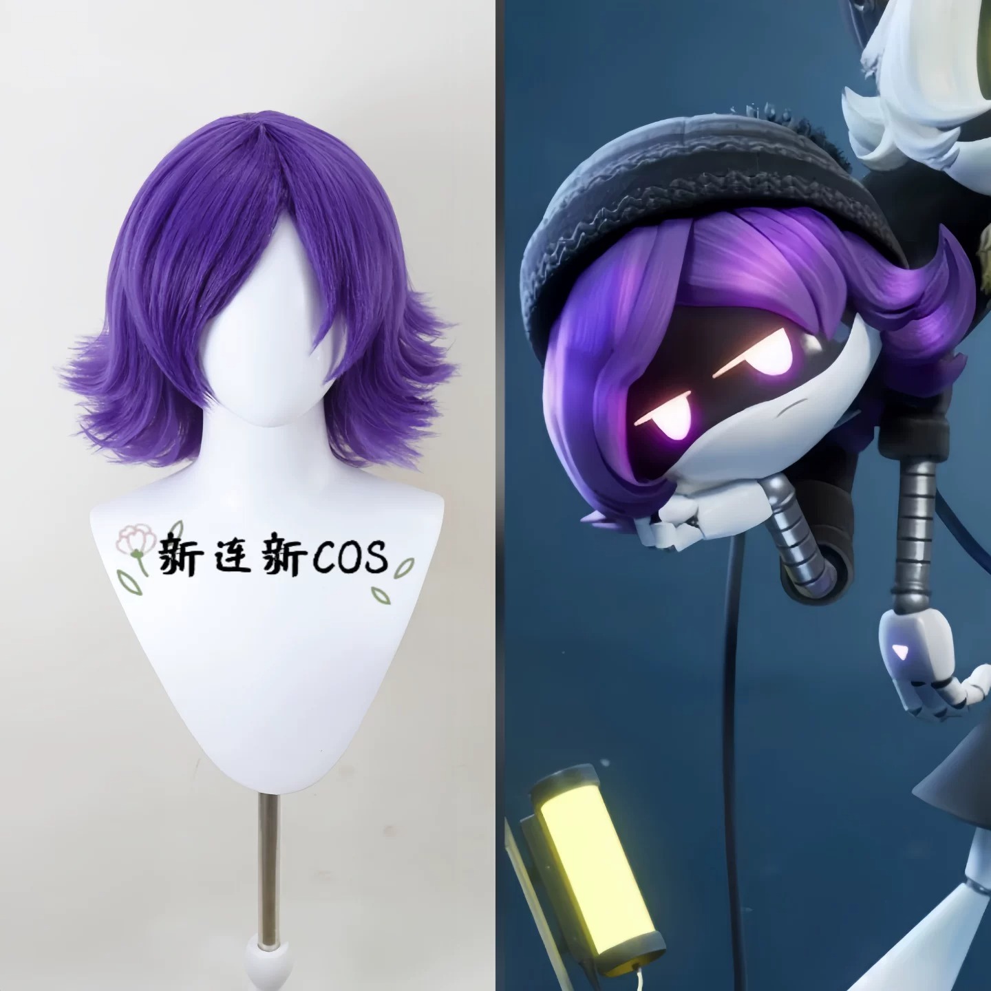 Peluca de cosplay de Murder Dr - Drones reseña y precio