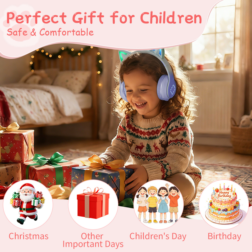 Preciosos auriculares inalámbr - Cat Ear Bluetooth Headset Led reseña y precio
