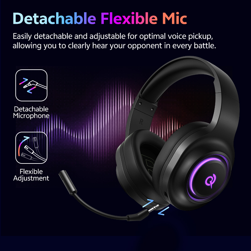 Auriculares para Juegos QCY He - Gaming Headset With Mic Rgb reseña y precio