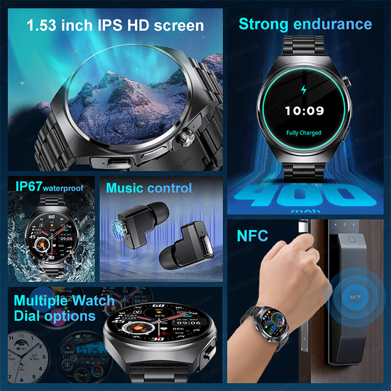 Para hombre mujer nuevo reloj  - Tws Earbuds Bluetooth 5.3 reseña y precio