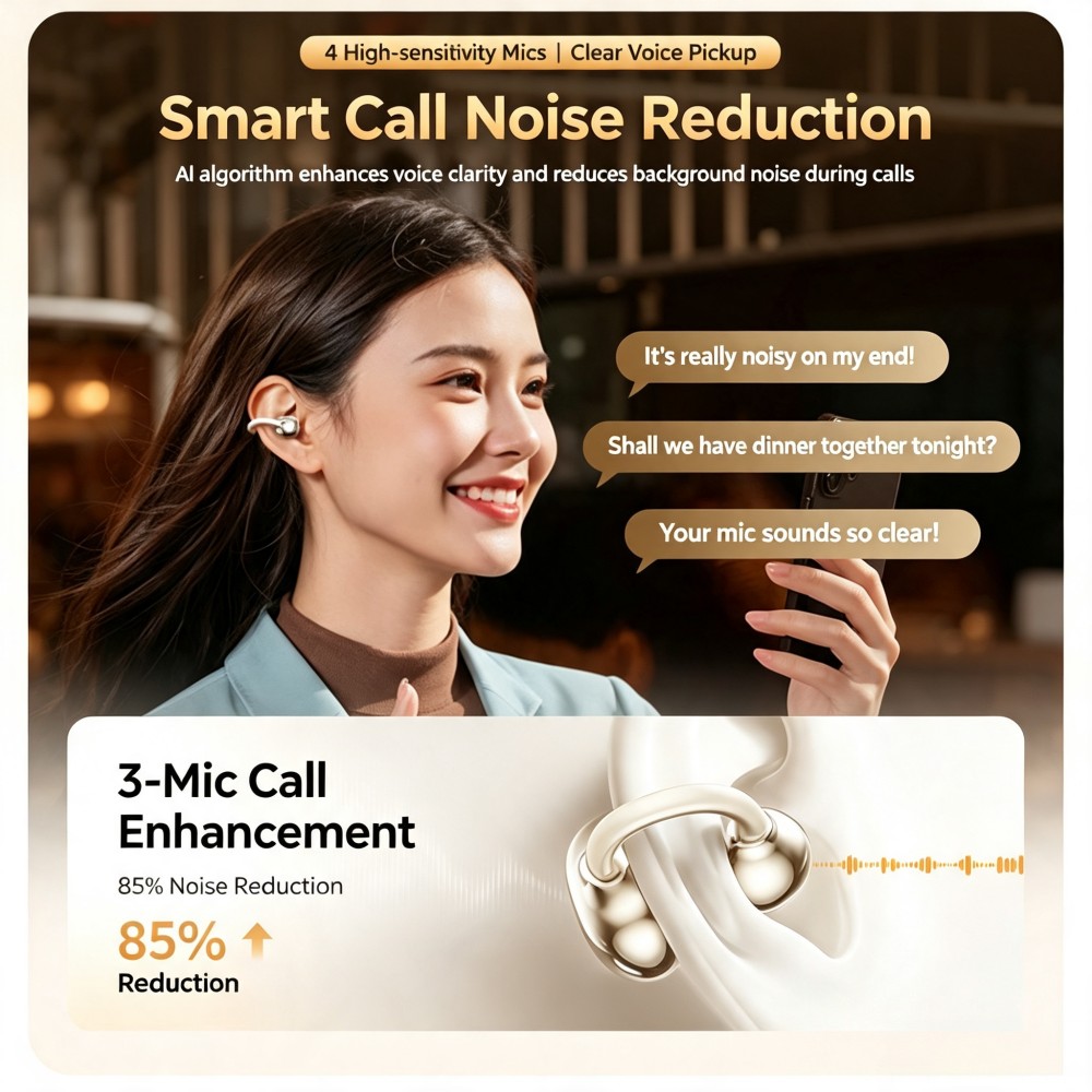 KEBIDUMEI Auriculares Bluetoot - Open Ear Air Conduction Headphones reseña y precio