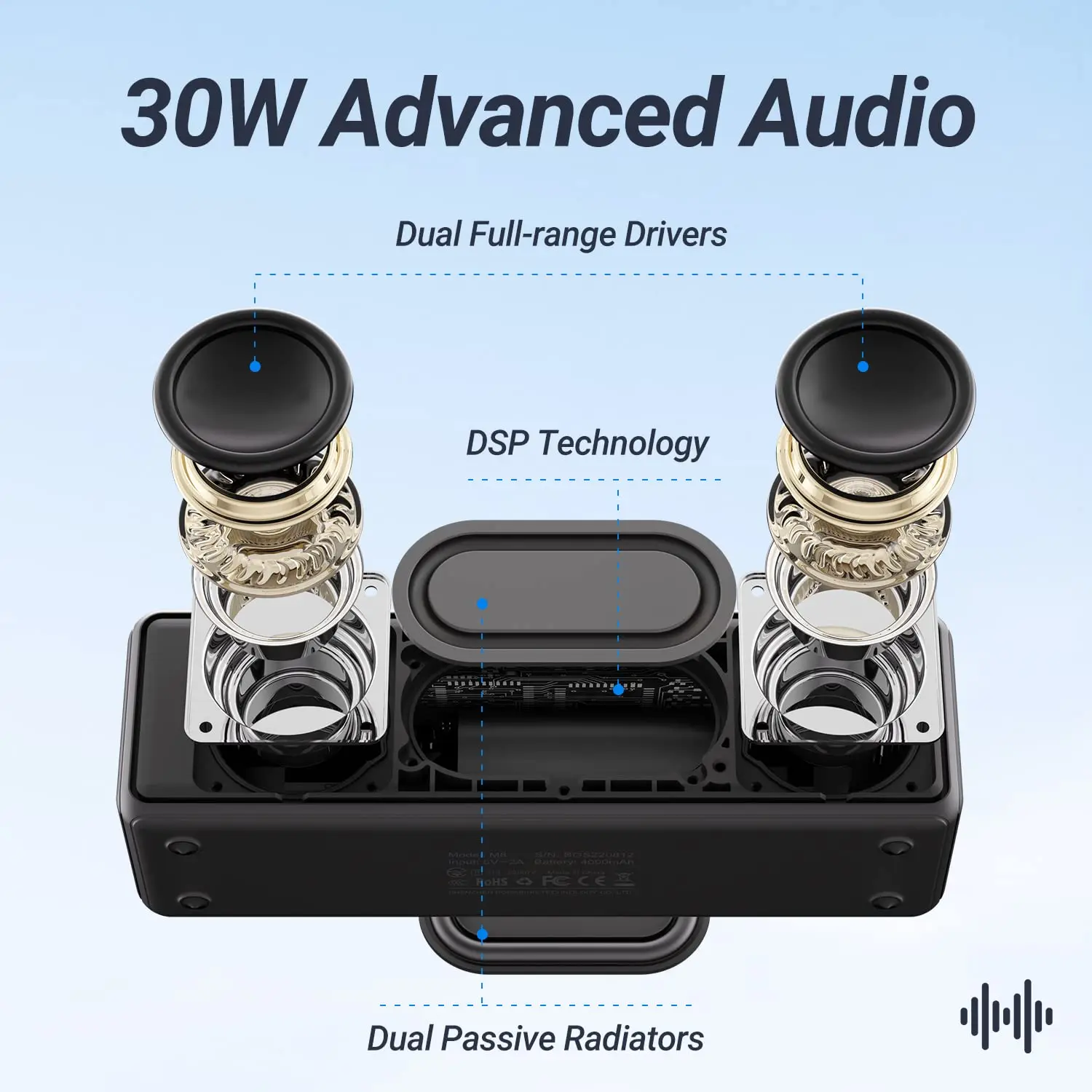BOGASING M8 Altavoz inalámbric - Portable Bluetooth Speaker Waterproof Ipx7 reseña y precio