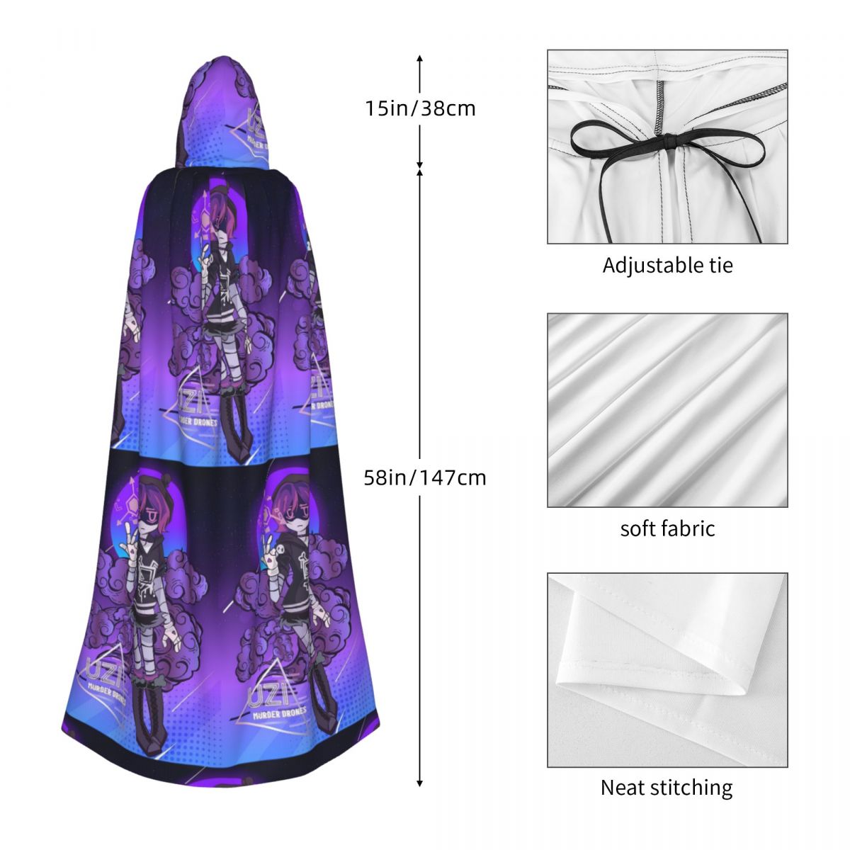 Capa Larga con Capucha de Bruj - Drones reseña y precio