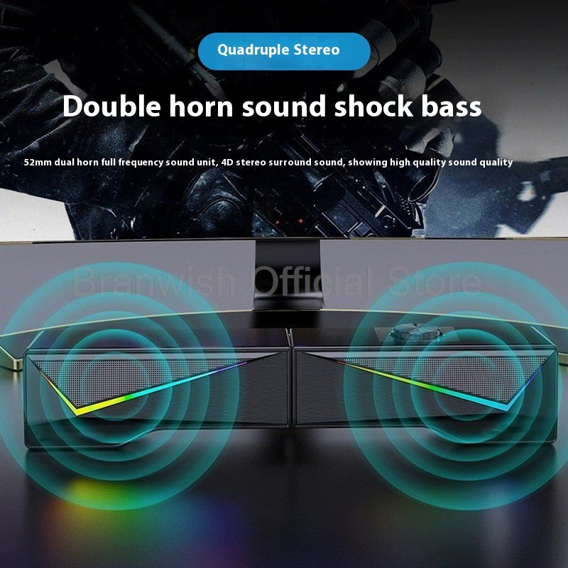 Barra de sonido para juegos RG - Rgb Computer Soundbar For Pc reseña y precio