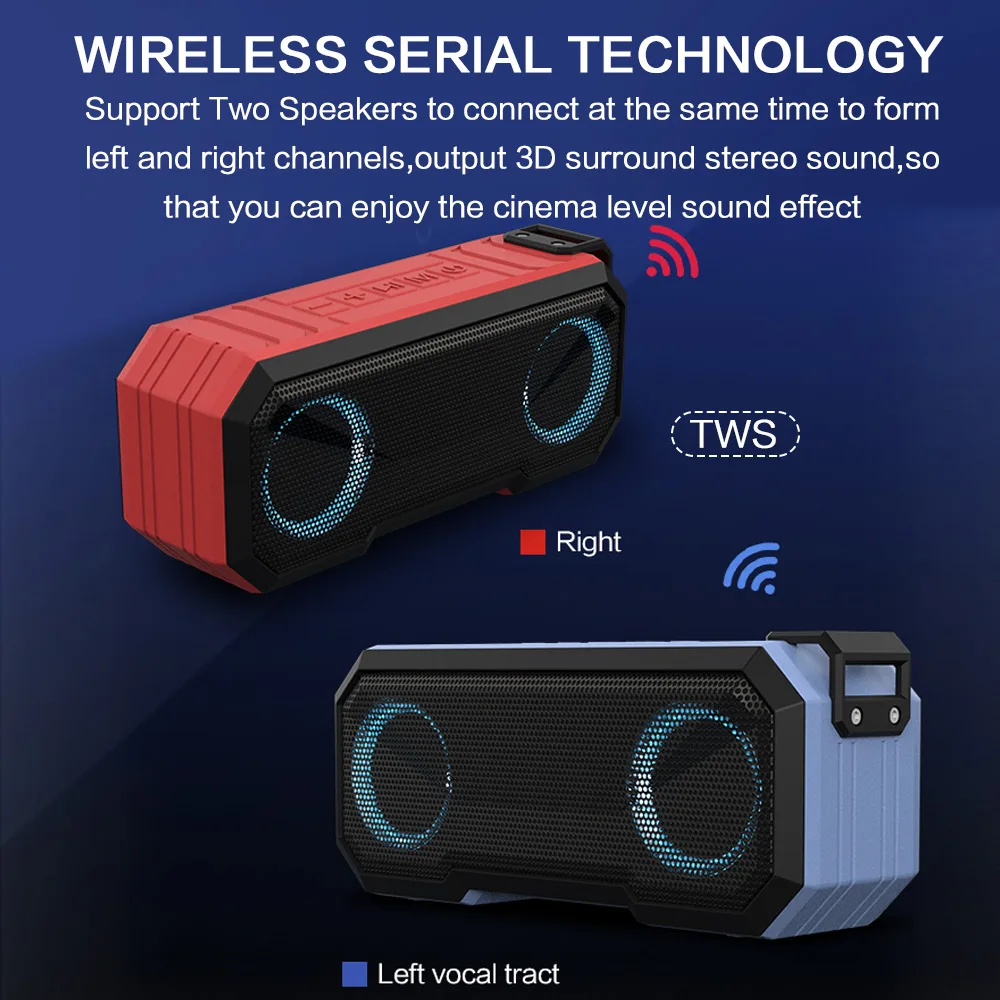 Altavoz Bluetooth portátil, al - Portable Bluetooth Speaker Waterproof Ipx7 reseña y precio