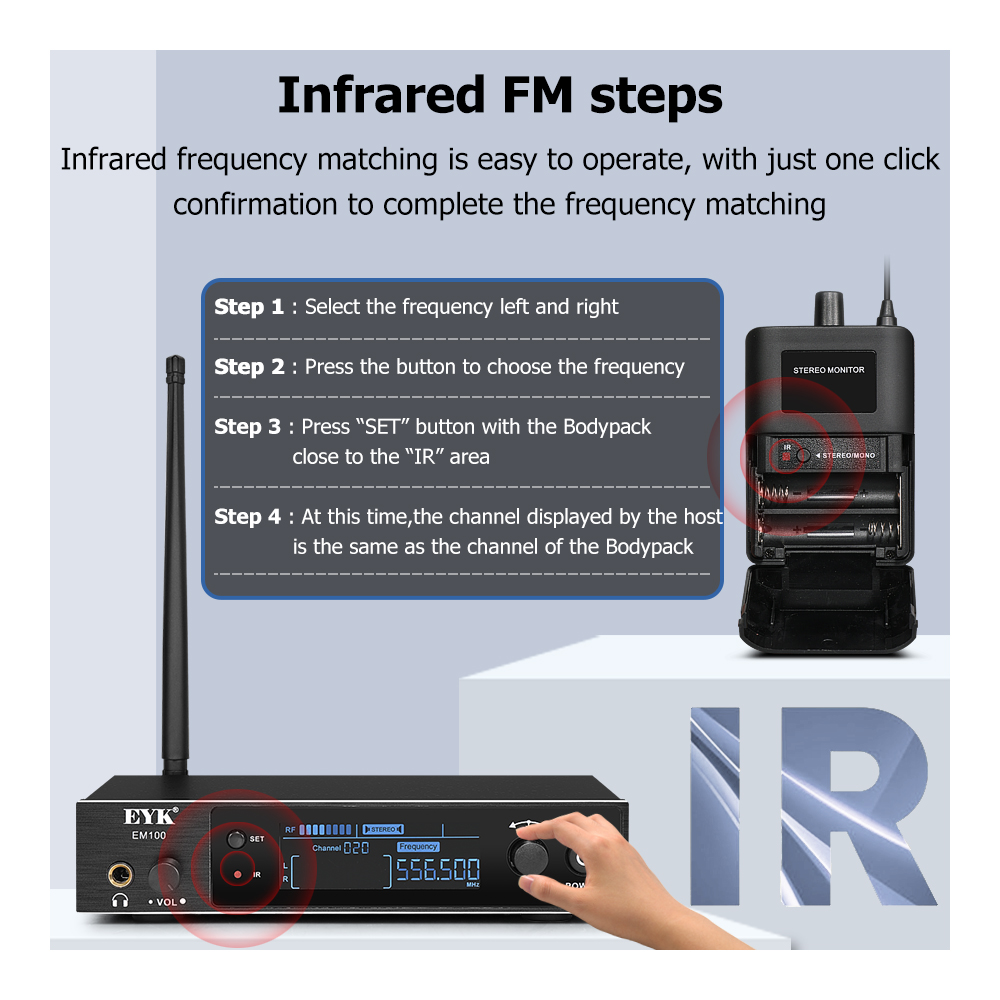 EYK EM100-sistema de Monitor i - In Ear Monitors For Singers reseña y precio