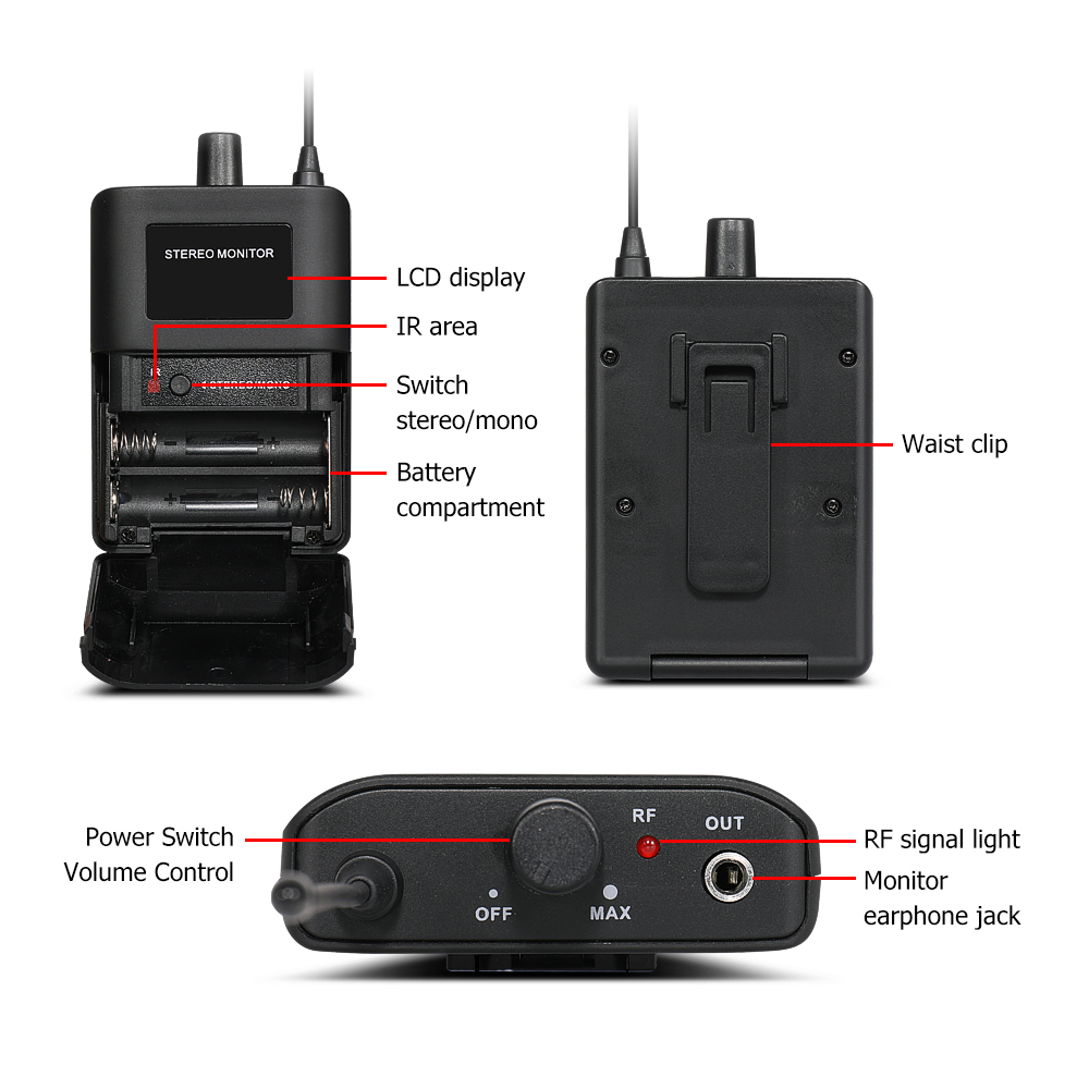 EYK EM100-sistema de Monitor i - In Ear Monitors For Singers reseña y precio