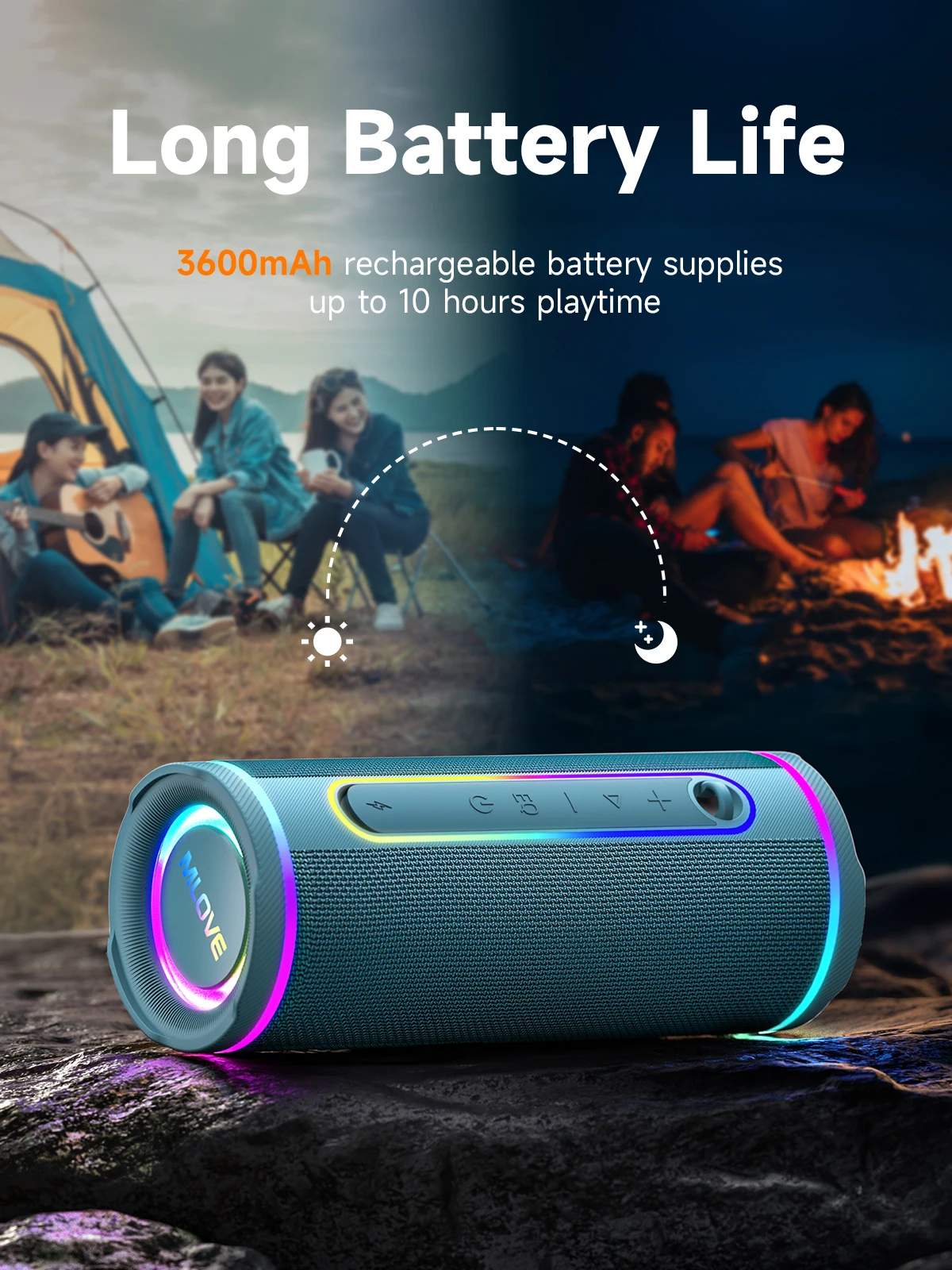 Altavoz Bluetooth portátil MLO - Portable Bluetooth Speaker Waterproof Ipx7 reseña y precio