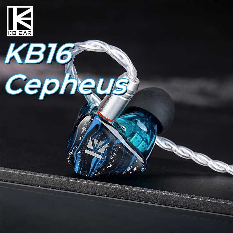 KBEAR Cepheus KB16 en el oído  - Planar Magnetic Iem Earphones reseña y precio