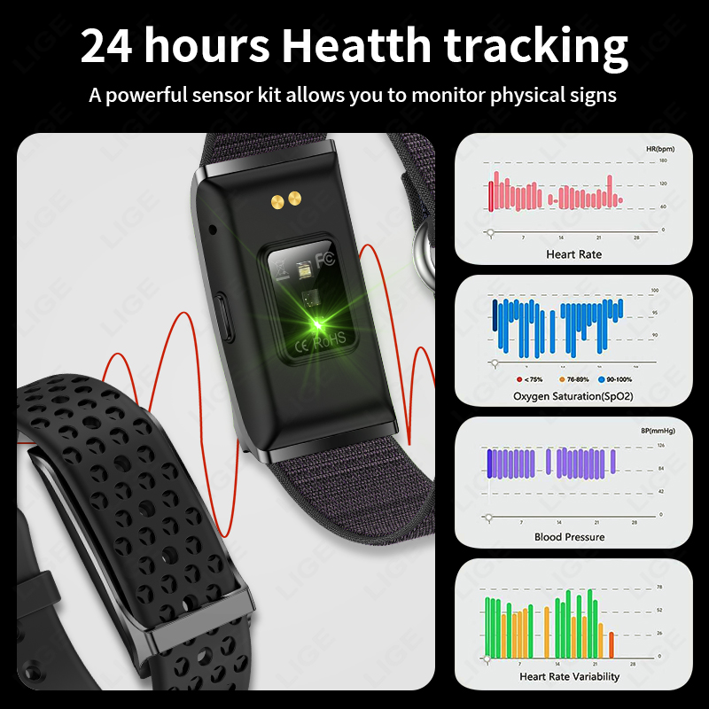LIGE 100+ deporte Fitness Trac - Smartwatches reseña y precio