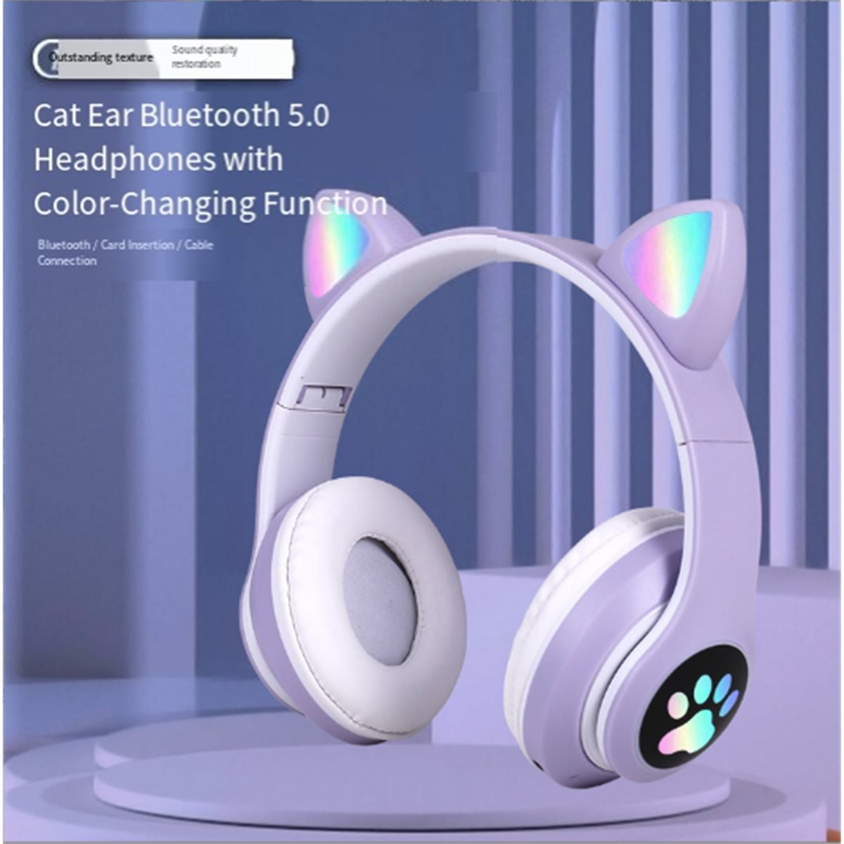 Auriculares Bluetooth DT75BG c - Cat Ear Bluetooth Headset Led reseña y precio